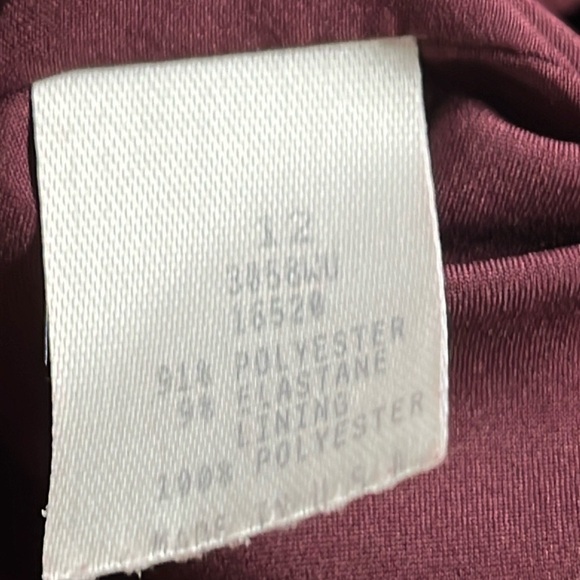 Donna Degnan Burgundy Collarless Blazer - Picture 6 of 14